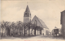 37. MONNAIE. CPA. L'EGLISE. ATTELAGE.  +TEXTE - Monnaie