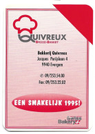 Evergem Bakkerij Quivreux Jacques Parijslaan 1995 Kalender Htje - Small : 1991-00