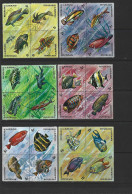 1974 BURUNDI 588-611+ PA 330-53** Poissons, Côte 136.00 - Unused Stamps