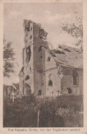 AK Poel-Kapelle - Kirche, Von Den Engländern Zerstört - 6. Pomm. Inf. Rgt. Nr. 49 - 1917  (64402) - Langemark-Poelkapelle