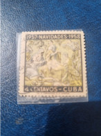 CUBA  OBLITERE   1957   NAVIDAD  //  PARFAIT  ETAT  //  1er  CHOIX  // SIN COLOR ROJA - Neufs