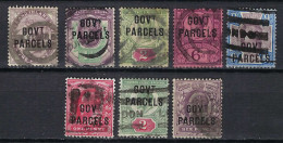 GRANDE BRETAGNE Service Ca.1883-1911:  Lot De "Govt. Parcel" Oblitérés - Dienstzegels