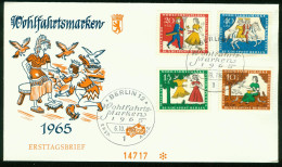 Fd Germany, Berlin FDC 1965 MiNr 266-269 | Fairy Tales By The Brothers Grimm - FDC: Briefe