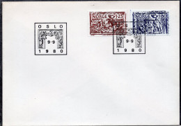 Norway 1980 - NORDIC Edition - Old Decorative Art - FDC - Brieven En Documenten