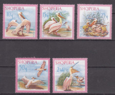 Albania 1967 Birds, Pelican Mi#1138-1142 Mint Never Hinged - Albania