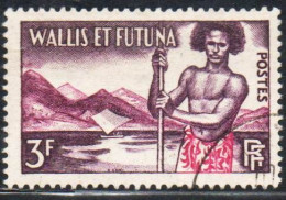 WALLIS AND FUTUNA ISLANDS 1957 ISLANDER 3fr USED USATO OBLITERE' - Gebraucht
