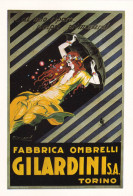 Centenaire Mauzan, 1983, Affiche Gilardini (Parapluies), Edition Limitée 1000 Exemp: N° 701 Timbrée - Mauzan, L.A.