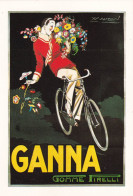 Centenaire Mauzan, 1983, Affiche Ganna (Pneus De Bicyclette), Edition Limitée 1000 Exemp: N° 724 Timbrée - Mauzan, L.A.