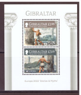 Gibraltar 2022 EUROPA Block/souvenir Sheet ** - 2022