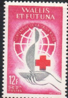 WALLIS AND FUTUNA ISLANDS 1963 RED CROSS CROIX ROUGE CROCE ROSSA 12fr MNH - Unused Stamps