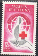 WALLIS AND FUTUNA ISLANDS 1963 RED CROSS CROIX ROUGE CROCE ROSSA 12fr MNH - Nuevos