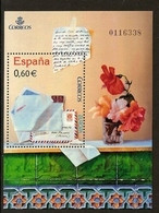 ESPAÑA/ SPAIN/ SPANIEN / ESPAGNE - EUROPA 2008 -Tema:"LA CARTA ESCRITA - WRITING LETTERS".- HOJITA BLOQUE - 2008