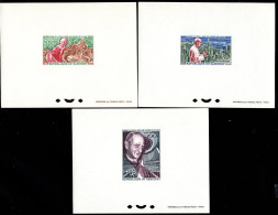 DAHOMEY(1966) Pope Paul VI Addressing UN. Set Of 3 Deluxe Sheets. Scott Nos C39-41, Yvert Nos PA43-5.  - Bénin – Dahomey (1960-...)