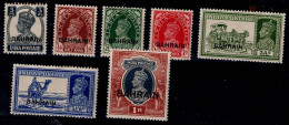 BAHRAIN 1938 KING GEORG VI MI No 20-23+25-26+30 MNH VF!! - Bahreïn (...-1965)