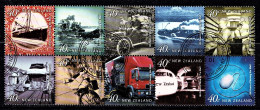 New Zealand 2001 Moving The Mail Set As Block Of 10 Used - Usati