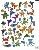 Fische Fisch Aufkleber Metallic Look / Fish Tank Sticker 13x10 Cm ST163 - Scrapbooking