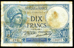 A9  FRANCE    BILLETS DU MONDE    BANKNOTES  10 FRANCS 1926 - Other & Unclassified
