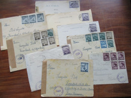 Österreich 1946 Kleiner Posten Briefvorderseiten Mit Teils Verschiendenen Zensurstempeln Österreichische Zensurstelle - Cartas & Documentos