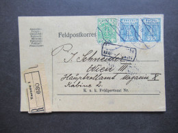 Österreich / Polen 1919 Alte KuK Feldpost PK Einschreiben Tarnow 1 Und Zensurstempel ?! Nach Wien Gesendet! - Storia Postale