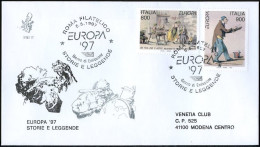 Europa CEPT 1997 Italie - Italy - Italien FDC4 Y&T N°2225 à 2226 - Michel N°2496 à 2497 - 1997