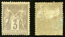 N° 87 3c SAGE Gris Neuf N* TB Cote 12€ - 1876-1898 Sage (Tipo II)