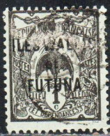 WALLIS AND FUTUNA ISLANDS 1920 1928 KAGU BIRD NEW CALEDONIA OVERPRINTED 1c USED USATO OBLITERE' - Used Stamps