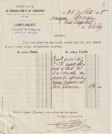 BANQUE DE L'AGRICULTURE ET DE L'INDUSTRIE Paris X° .Avis D'Opérations 18x22 Cm (Mme Moreau Clichy) 31/027/1925 - Bank & Versicherung