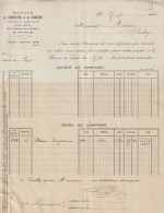 BANQUE DE L'AGRICULTURE ET DE L'INDUSTRIE Paris X°. Courrier Opérations Bourse 21x27 Cm (Moreau Clichy) 1925 - Bank & Insurance