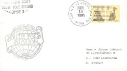 USA - MAIL US SOUTH POLE STATION > GERMANY 1981 / ZB169 - Covers & Documents