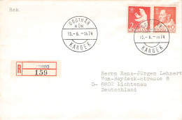 GREENLAND - REGISTERED MAIL 1974 KANGEK / ZB172 - Cartas & Documentos