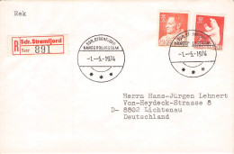 GREENLAND - REGISTERED MAIL 1974 Kangerlussuaq / ZB174 - Lettres & Documents