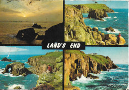 SCENES FROM LANDS END, CORNWALL, ENGLAND. UNUSED POSTCARD   R6 - Land's End