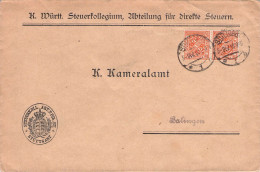 WÜRTTEMBERG - DIENSTPOST 7 1/2 PF STUTTGART 1918 > BALINGEN / GR305 - Covers & Documents