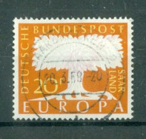 SARRE - N°384 Oblitéré - Europa 1957. Fil. Q D'Allemagne. - 1957