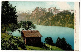 Der Urnersee Von Morschach Ges (chalet Au Bord Du Lac, Montagnes) Circulé 1917 - Morschach