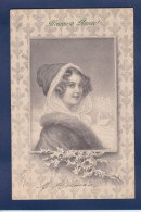 CPA 1 Euro Femme Wichera Illustrateur Woman Art Nouveau Circulé Prix De Départ 1 Euro - 1900-1949
