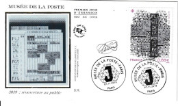France Fdc 2019 Musée De La Poste Signé Par Le Graveur - 2010-2019