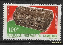 CAMEROUN  1967 Cameroun Art         Carved Chest With Dancers T   * - Cameroun (1960-...)