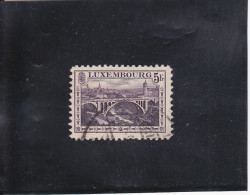 PONT ADOLPHE 5F BRUN-VIOLET OBLITéRé N° 134 YVERT ET TELLIER  1921-22 - Used Stamps