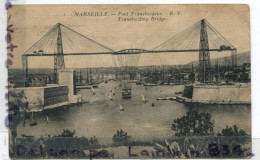 - 1 - MARSEILLE - Pont Transbordeur, Bridge, Premiére De La Série, écrite, 1921, Coins Ok, TBE, Scans. - Joliette, Zone Portuaire