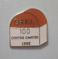 Pin's Brel 100 Contre Cancer 1992 Association Sportive Contre Le Cancer - Personnes Célèbres