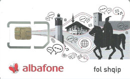 Macedonia SIM Card Albafone For Albanian Mobile Phone Users In Macedonia, Mint - Macedonia Del Nord