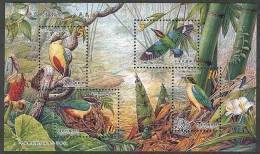 Taiwan 2006 Bird S/s Fairy Pitta Bamboo Fauna Mushroom Flower Flora Resident Butterfly Dragonfly - Unused Stamps