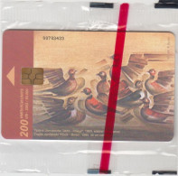 Macedonia Chip Card, Birds,  200 Units, Mint In The Package - Macedonia Del Norte