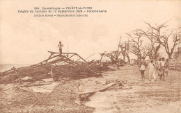 CPA GUADELOUPE POINTE A PITRE DEGATS DU CYCLONE 1928 POISSONNERIE - Pointe A Pitre