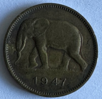 Belgian Congo 2 Francs 1947 - 1945-1951: Régence