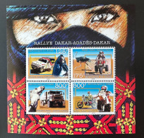 Niger 1997 Mi. Bl. 96 Rallye Dakar-Agadès-Dakar Chameau Camel Kamel Ostrich Autruche Car Voiture - Níger (1960-...)