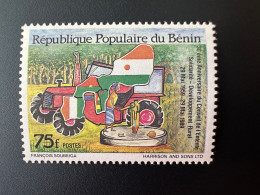 Benin 1989 Mi. A481 30ème Anniversaire Conseil De L'Entente Solidarité Développement Rural Tracteur Tractor Traktor Map - Benin - Dahomey (1960-...)