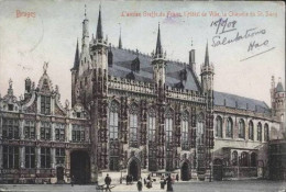 BRUGES-BRUGGE - L'Ancien Greffe Du Franc, L'Hôtel De Ville, La Chapelle Du Saint-Sang - Oblitération De 1908 - Brugge