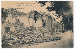 CPA - SAINT-CANNAT (B Du R) - Tremblement De Terre 11 Juin 1909 - Ilot De Maisons Sur Le ... - Autres & Non Classés